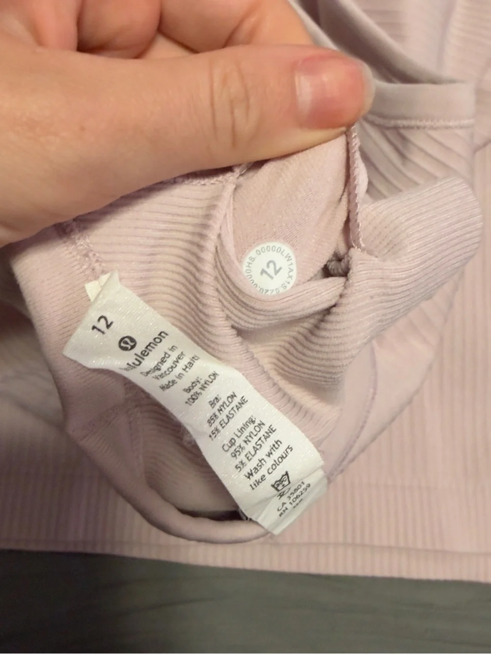 lululemon athletica Ribbed Racerback Tank - Light Pink